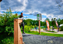 Load image into Gallery viewer, Solar Woodle Bollard