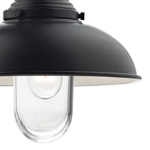 Load image into Gallery viewer, Dynamo Outdoor Wall Light Matt Black Glass IP44