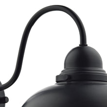 Load image into Gallery viewer, Dynamo Outdoor Wall Light Matt Black Glass IP44