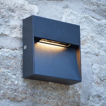 Load image into Gallery viewer, Yukon Outdoor Wall Light Square Eyelid Anthracite IP65 LED
