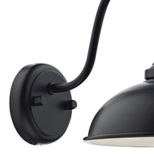 Load image into Gallery viewer, Dynamo Outdoor Wall Light Matt Black Glass IP44
