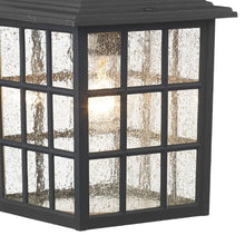 Load image into Gallery viewer, Norfolk Outdoor Wall Light Black With Glass Panels IP43
