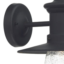 Load image into Gallery viewer, Sedgewick Outdoor Wall Light Black Glass IP44
