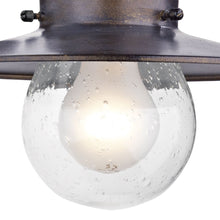 Load image into Gallery viewer, Sedgewick Outdoor Wall Light Bronze Glass IP44
